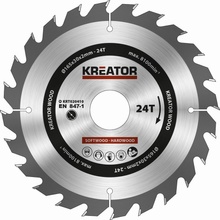 Kreator KRT020410 Pílový kotúč na dřevo 165mm 24T