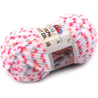 Stoklasa Pletací žinylková příze Dolphin Baby Colors 100 g Balení: 1 ks, Varianta: 10 (80420) bílá 10 (80420) bílá