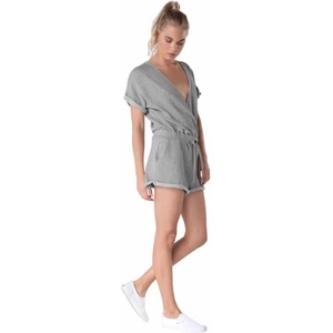 ONEPIECE Drowsy short sleeve romper - Grey (Grey Mel)