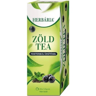 Herbária Zelený čaj s príchuťou čiernych ríbezlí 25 ks