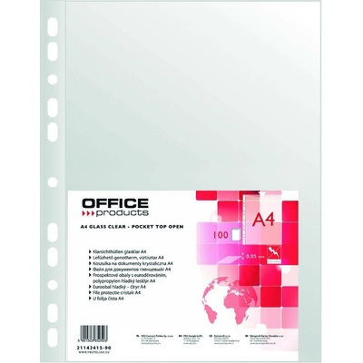 Office Products prospektové obaly euroA4 PP 50 mikronů hladké transparentní 100 ks