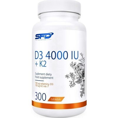 SFD NUTRITION D3 4000 IU + K2 300 tablet – Hledejceny.cz