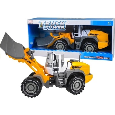 Lean Toys Buldozér plastový žlto-sivý