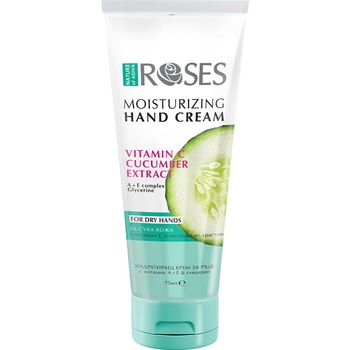 Nature of Agiva Roses Хидратиращ крем за ръце с краставица, 75 ml