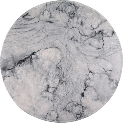 Vitaus Светлосив миещ се кръгъл килим ø 120 cm - Vitaus (KRN-S9510-Yuvarlak-120x120)