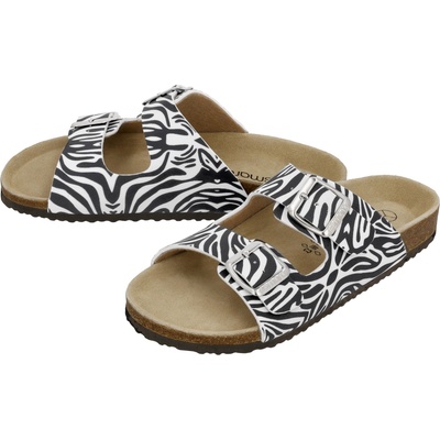 esmara dámské pantofle černá/bílá – Zboží Dáma