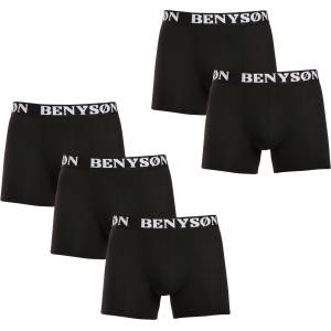 Benysøn Комплект от пет - мъжки боксерки Benysøn черни Benysøn | Cheren | МЪЖЕ | XXL