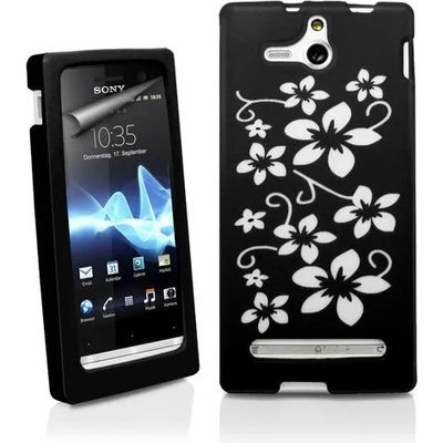 Sony ST25i Xperia U Flora Силиконов Калъф + Протектор