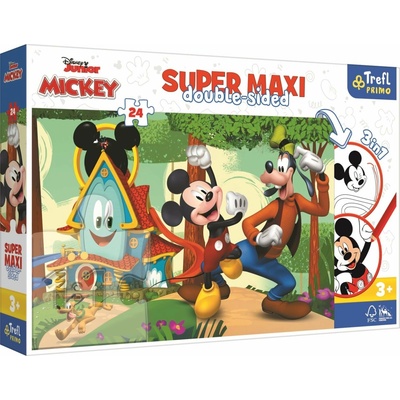 Trefl Mickeyho klubík super maxi oboustranné 24 dílků