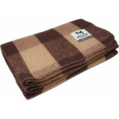 McGuire Gear Deka vlněná obšitá kostkovaná HNĚDÁ bk-262-lbr-br 160x230