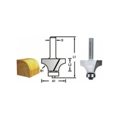 Makita D-48496 Zaobľovacia frézka s ložiskom