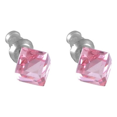 JSB se Swarovski Elements růžová kostka Light Rose 1916