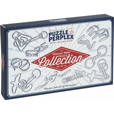 Professor Puzzle Puzzle & Perplex: Sada kovových hlavolamov 10v1