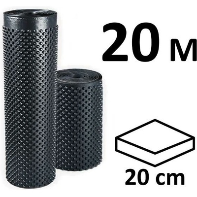 Nopová fólie do vyvýšených záhonů výška 20 cm x 20 m