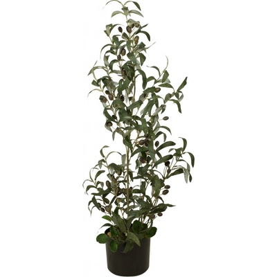 Umělý keř olivovník s plody, 90 cm