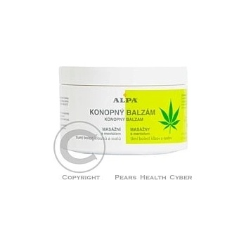 Alpa konopný balzam masážny s mentolom 250 ml