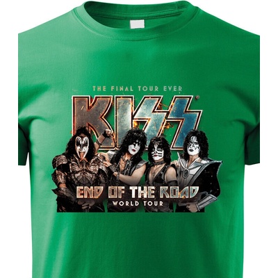 Kiss dětské tričko zelená