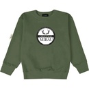 Chlapčenská mikina bez kapucne Originál fialové víno