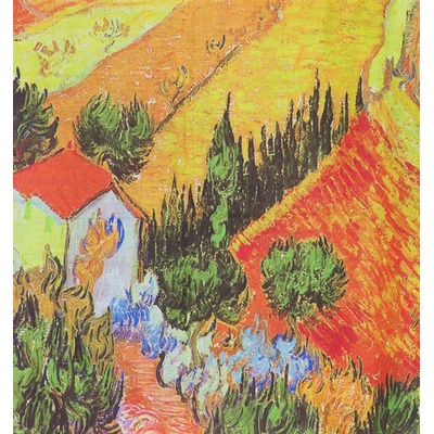 Bavlissimo šála Vincent van Gogh LANDSCAPE WITH HOUSE AND PLOUGHMAN