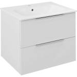 SAPHO Cirasa - Шкаф за мивка 59x52x46 см, 2 чекмеджета, бял гланц CR611-3030 (CR611-3030)
