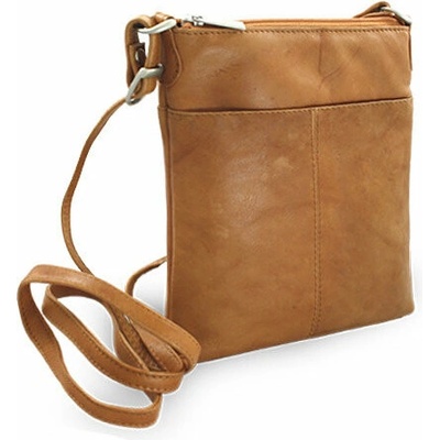 Arwel kožená svetlohnedá crossbody kabelka Jenny