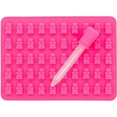 TORO Forma na medvídky 50 ks s pipetou, růžová – Zboží Dáma
