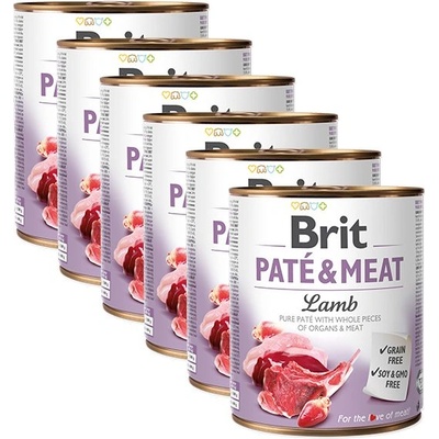 Brit Консерва Brit Paté & Meat Lamb 6 x 800 г