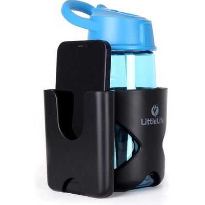LittleLife Nosič na telefon Buggy Phone and Cup Holder; black