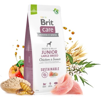 Brit Care Sustainable Junior Large Breed Chicken & Insect 12 kg