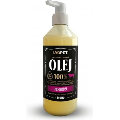 Lyopet 100% jahňací olej 500 ml
