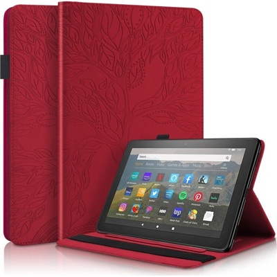 Vsetkonamobil 133069 ART TREE Zaklápací obal pre Amazon Fire HD 10 2023 červený
