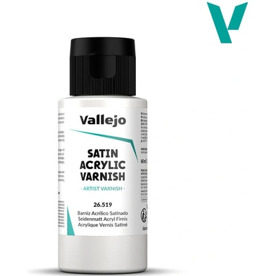 Vallejo Pomocné produkty 26519 Permanent Satin Varnish polomatný lak 60 ml. – Zbozi.Blesk.cz