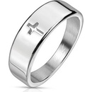 Spikes USA ocelový prsten latinský kříž OPR0114