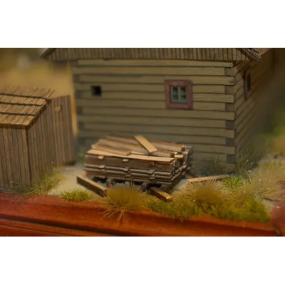 MDS - Modelové domečky Špalek Naukladané fošne 1:87