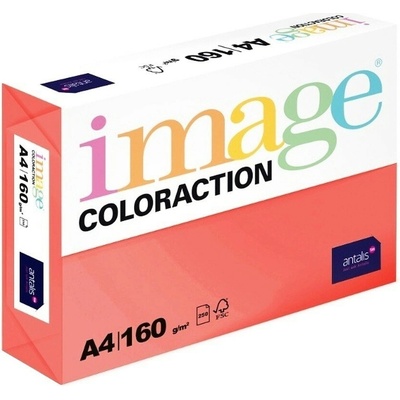 Coloraction Papír barevný A4 160 g CO44 Chile jahodově červená 250 ks