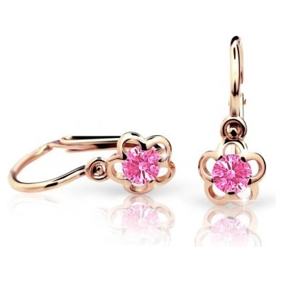 Cutie Jewellery detské náušnice zlaté C1945R Pink