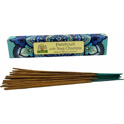 Namaste India vonné tyčinky Patchouli a Nag Champa 15 g