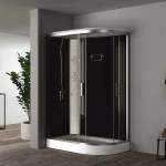Inter Ceramic Хидромасажна душ кабина ЛИНДА ICSH 8115L NEW EASY ASSEMBLE Inter Ceramic, 120x80x215см, 4мм, 6 водни дюзи, радио, LED осветление (8115L NEW EASY ASSEMBLE)