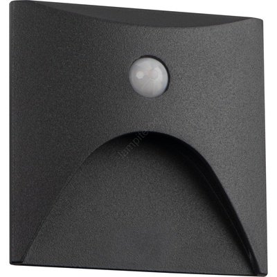 Kanlux 39131 - LED осветително тяло за стъпала със сензор EXIN 2, 5W/230V 3000K IP65 антрацит, квадратно (KX2636)