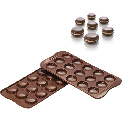 Silikomart Форма за шоколадови бонбони Scg21 Choco Macaron силиконова (22.121.77.0065)