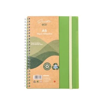 Image 1 of Sentio Бележник с ластик А5 100л 5т Eco