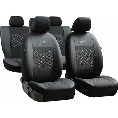 Autopoťah Pok-ter Motive čierne ekokoža-textil