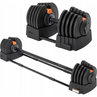 Xtrexo Litinové nastavitelné jednoručky 1 x 40 kg