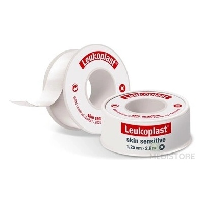 LEUKOPLAST SKIN SENSITIVE náplasť na cievke, 1,25cm x 2,6m 1 ks