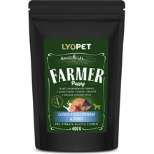 Lyopet Farmer Puppy Losos s kolostrom a šípky 0,4 kg