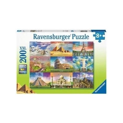 Ravensburger Пъзел Ravensburger 13290 XXL Monumentos del mundo 200 Части
