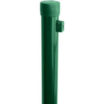 Sloupek plotový Ideal Zn + PVC zelený s příchytkou – 2600×48 mm