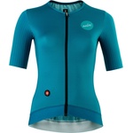 Nalini Фланелка с къс ръкав за колоездене Nalini Women's Skinfluid Jersey Cycling jersey - Petrol (156-2823-0212)