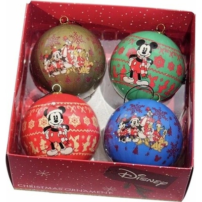 KURT ADLER Disney Mickey & Friends SÚPRAVA vianočných ozdôb 4 ks