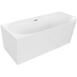 Mexen Mia 170x80 cm left white/brushed nickel (52691708000L-97)